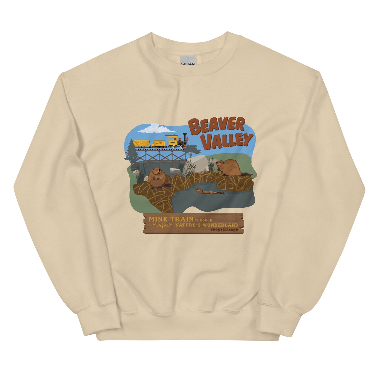 MINE TRAIN THROUGH NATURE'S WONDERLAND beaver valley Sweatshirt