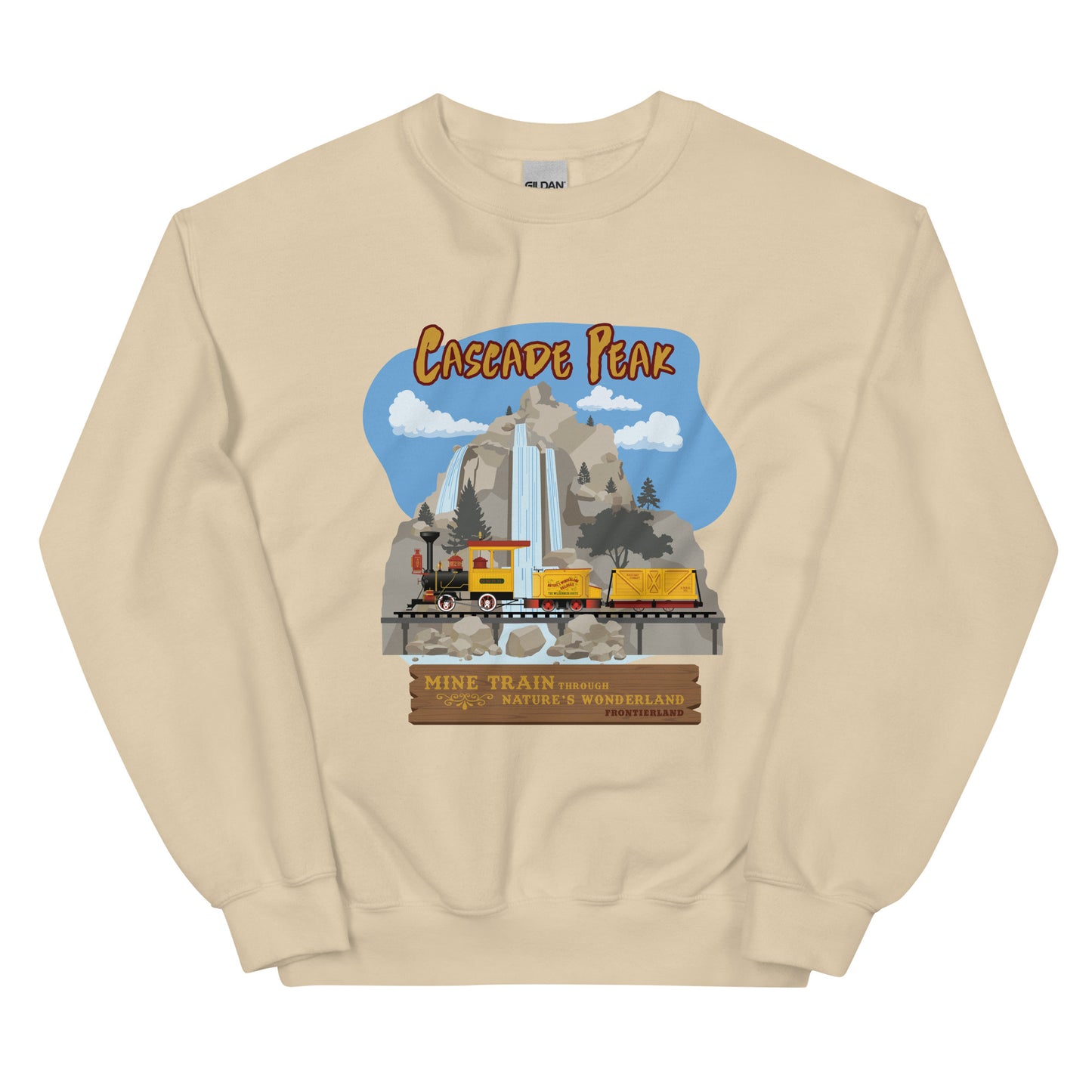MINE TRAIN THROUGH NATURE'S WONDERLAND cascade peak Sweatshirt