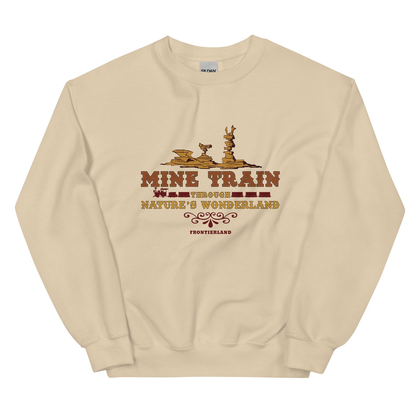 MINE TRAIN THROUGH NATURE'S WONDERLAND title Sweatshirt