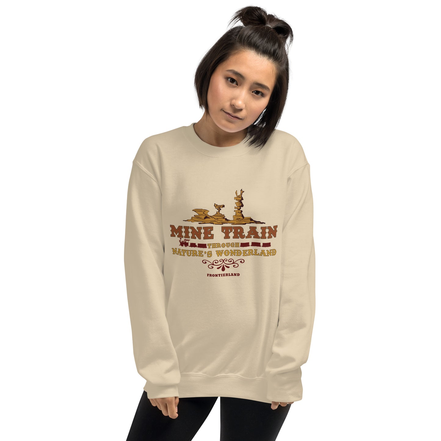 MINE TRAIN THROUGH NATURE'S WONDERLAND title Sweatshirt