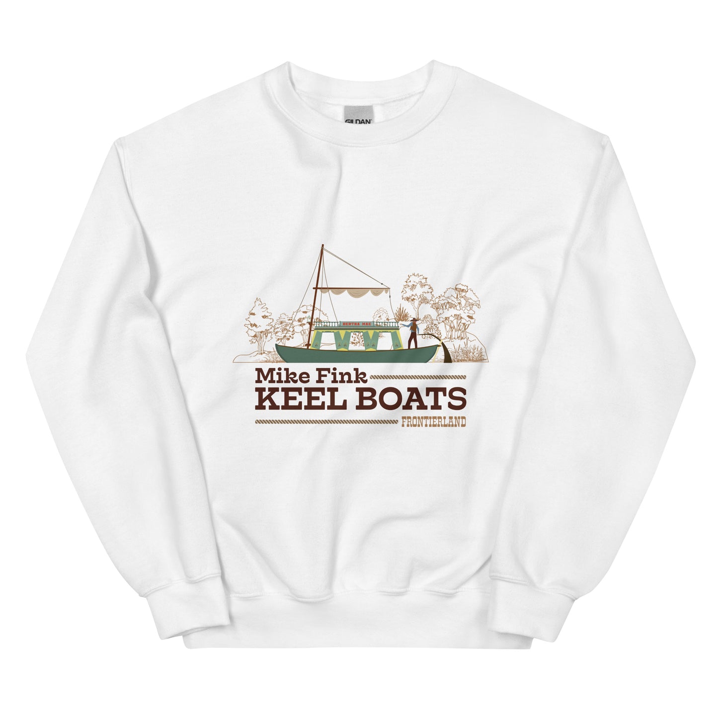 MIKE FINK KEEL BOATS scene Sweatshirt