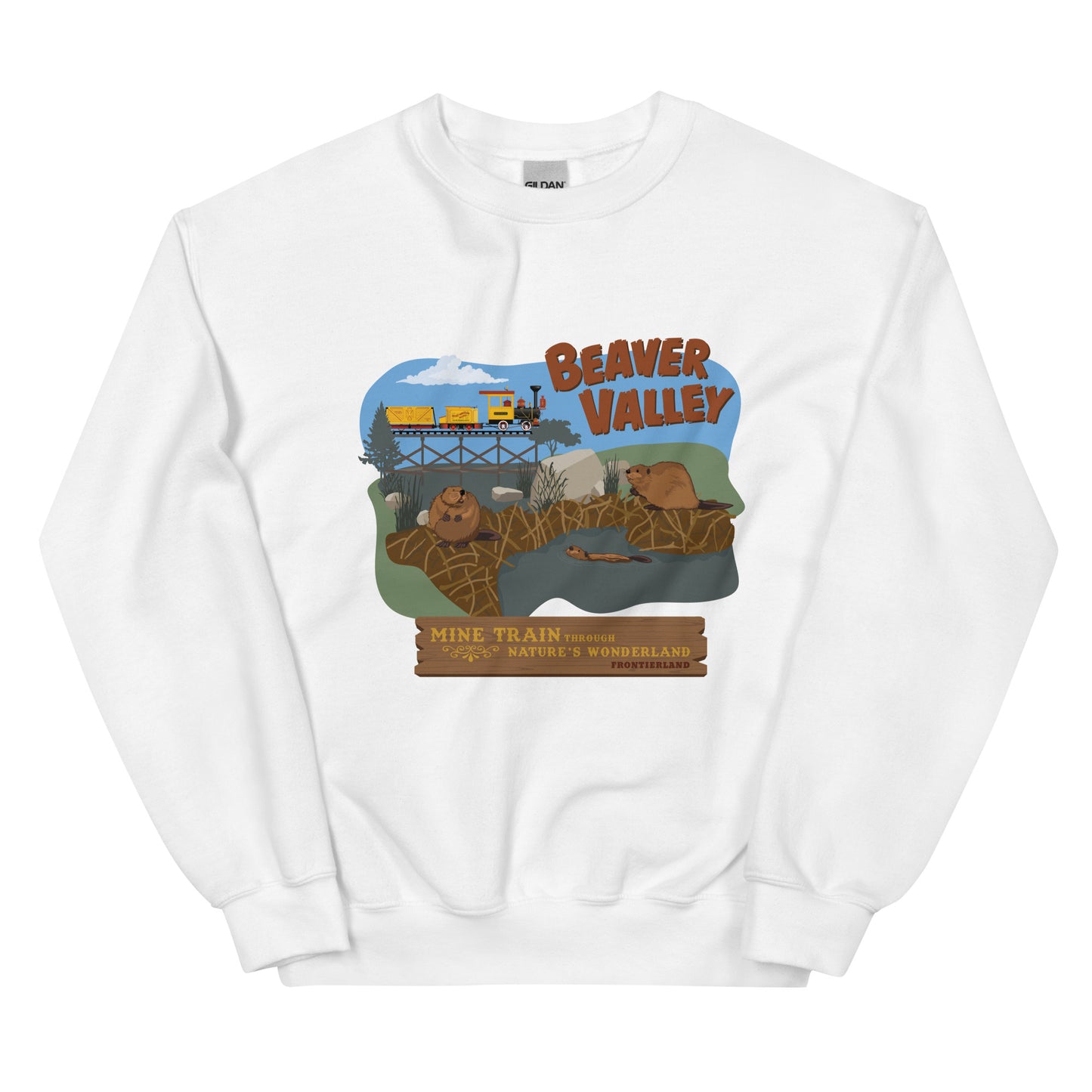 MINE TRAIN THROUGH NATURE'S WONDERLAND beaver valley Sweatshirt
