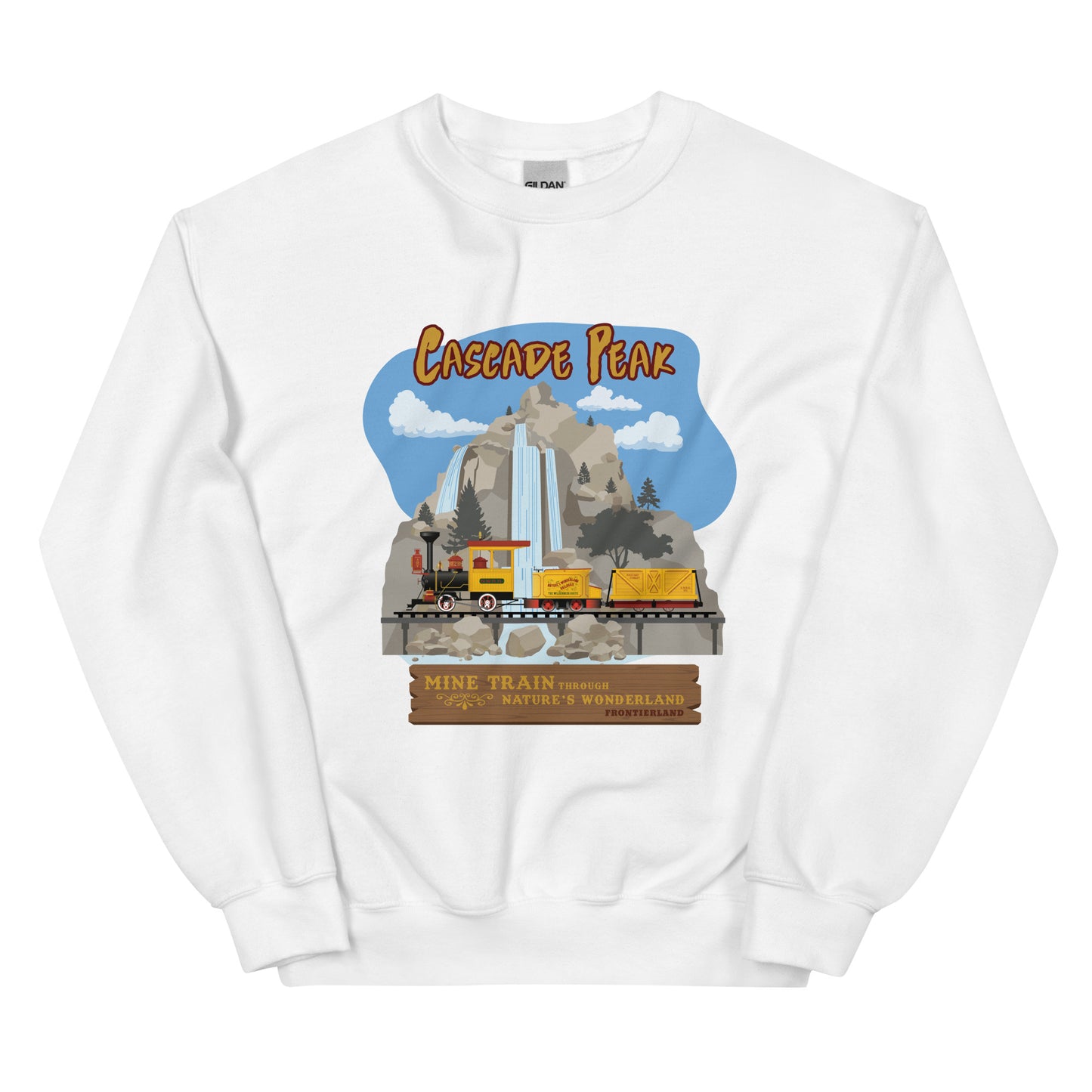 MINE TRAIN THROUGH NATURE'S WONDERLAND cascade peak Sweatshirt