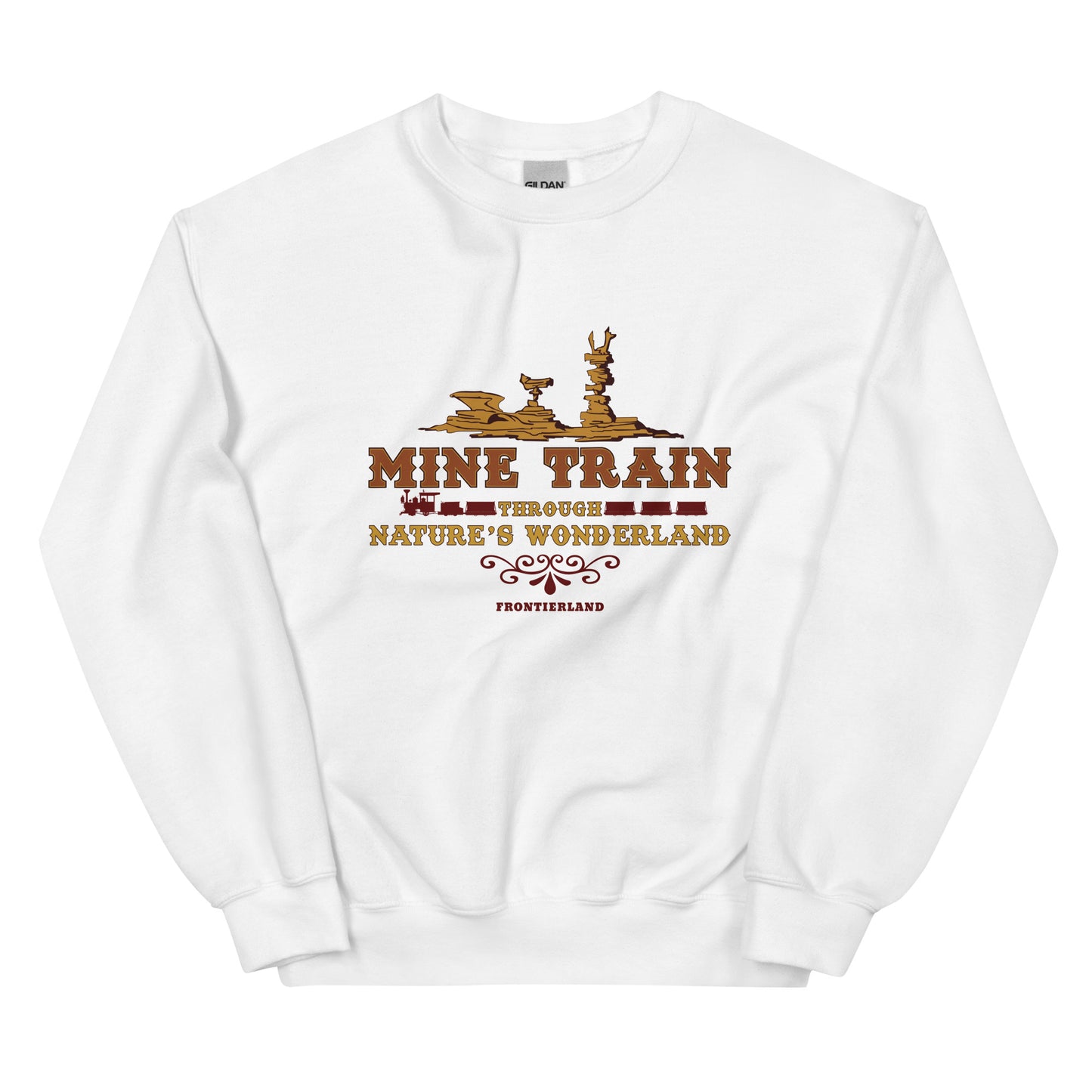 MINE TRAIN THROUGH NATURE'S WONDERLAND title Sweatshirt