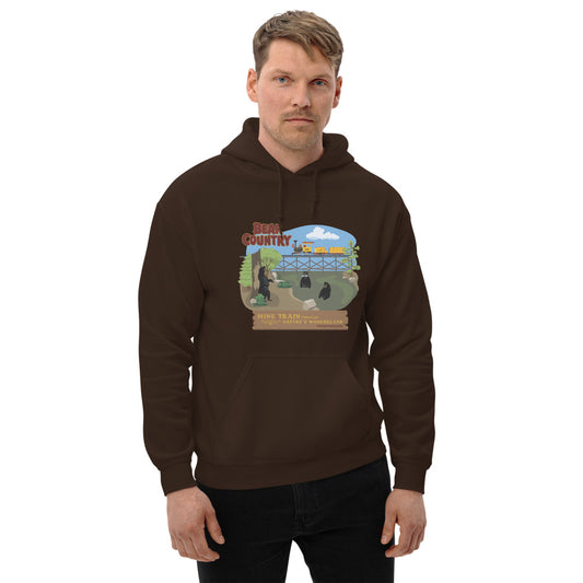 MINE TRAIN THROUGH NATURE'S WONDERLAND bear country Hoodie