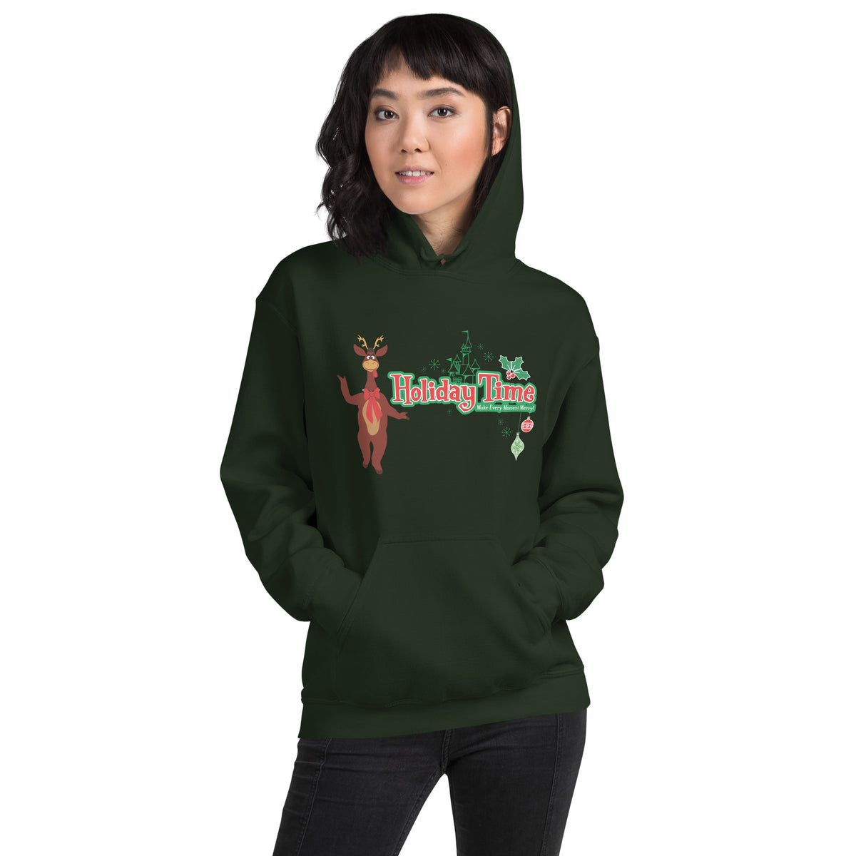 DL HOLIDAY TIME reindeer Hoodie