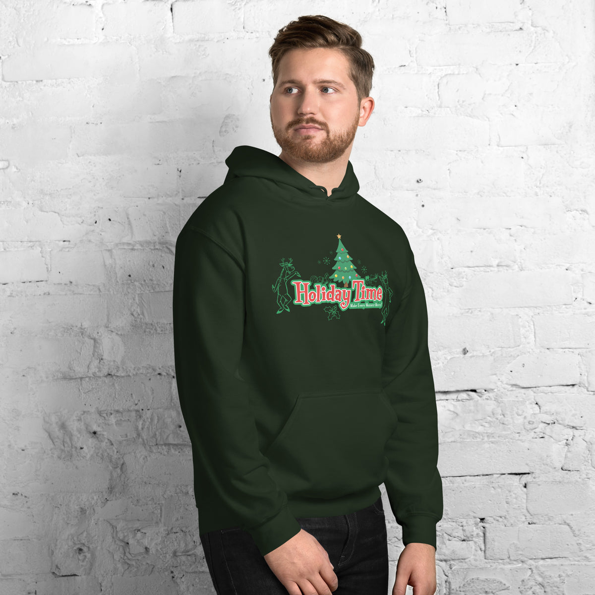DL HOLIDAY TIME tree Hoodie