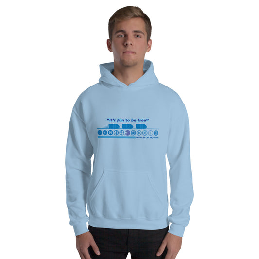 WORLD OF MOTION icons Hoodie