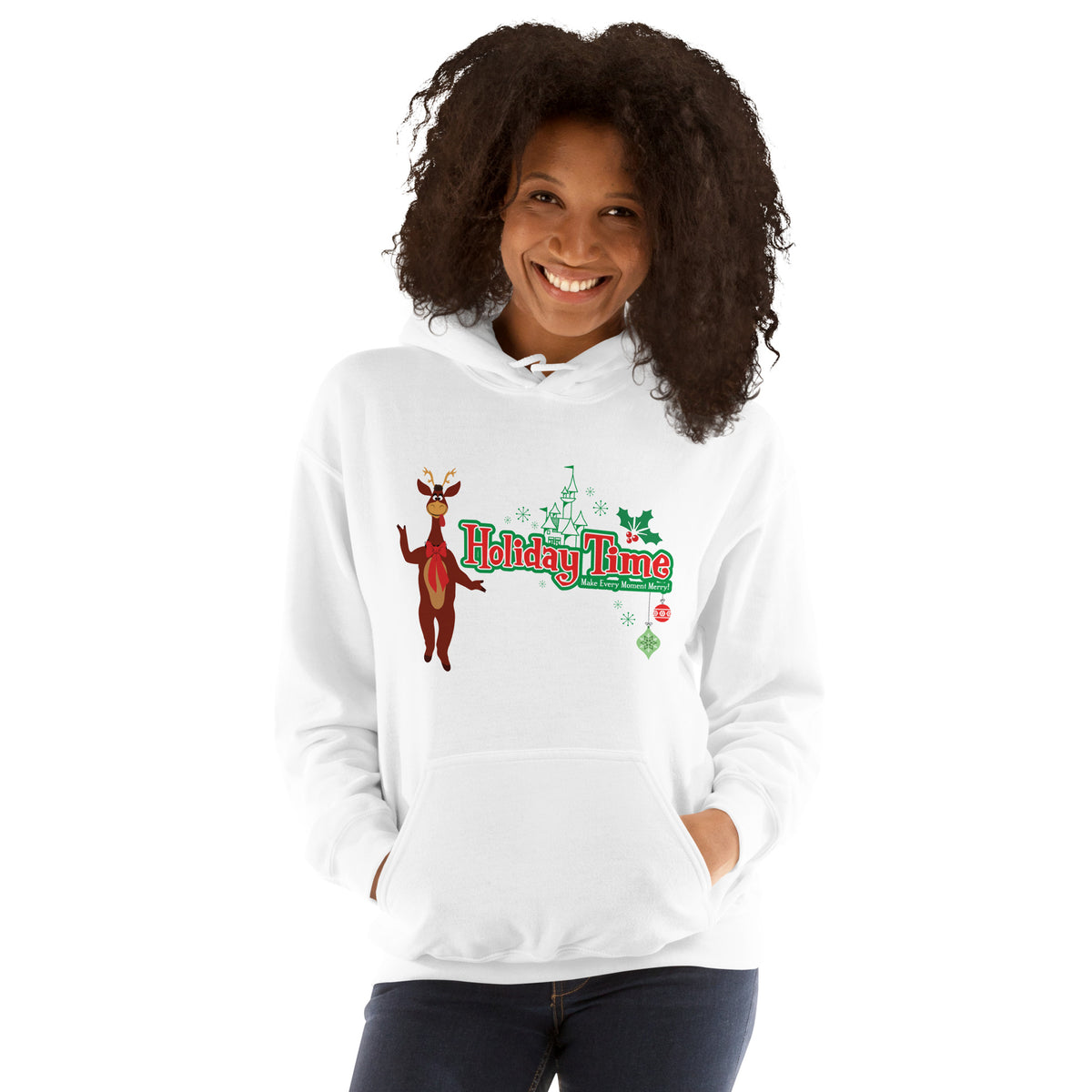 DL HOLIDAY TIME reindeer Hoodie