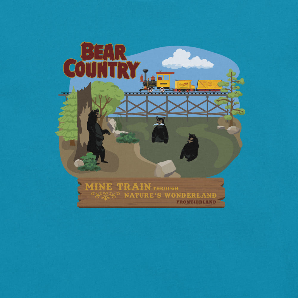 MINE TRAIN THROUGH NATURE'S WONDERLAND bear country T-Shirt
