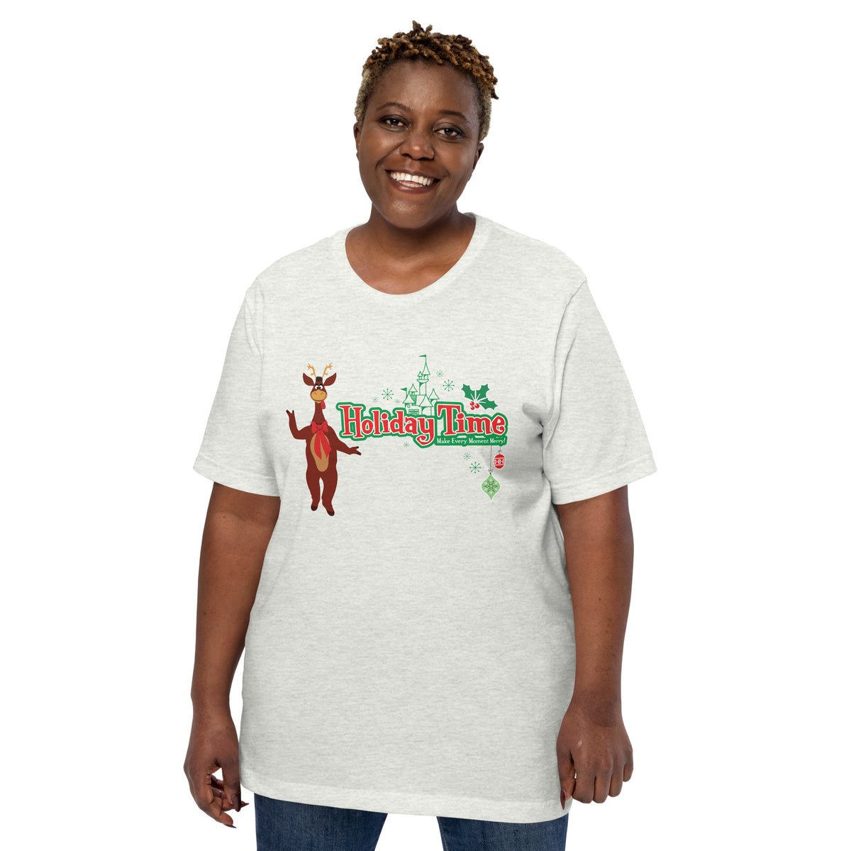 DL HOLIDAY TIME reindeer T-shirt