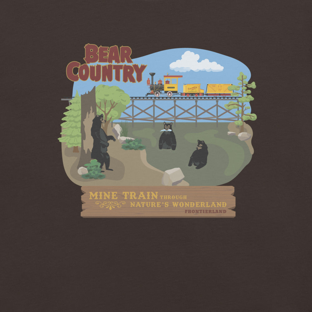 MINE TRAIN THROUGH NATURE'S WONDERLAND bear country T-Shirt