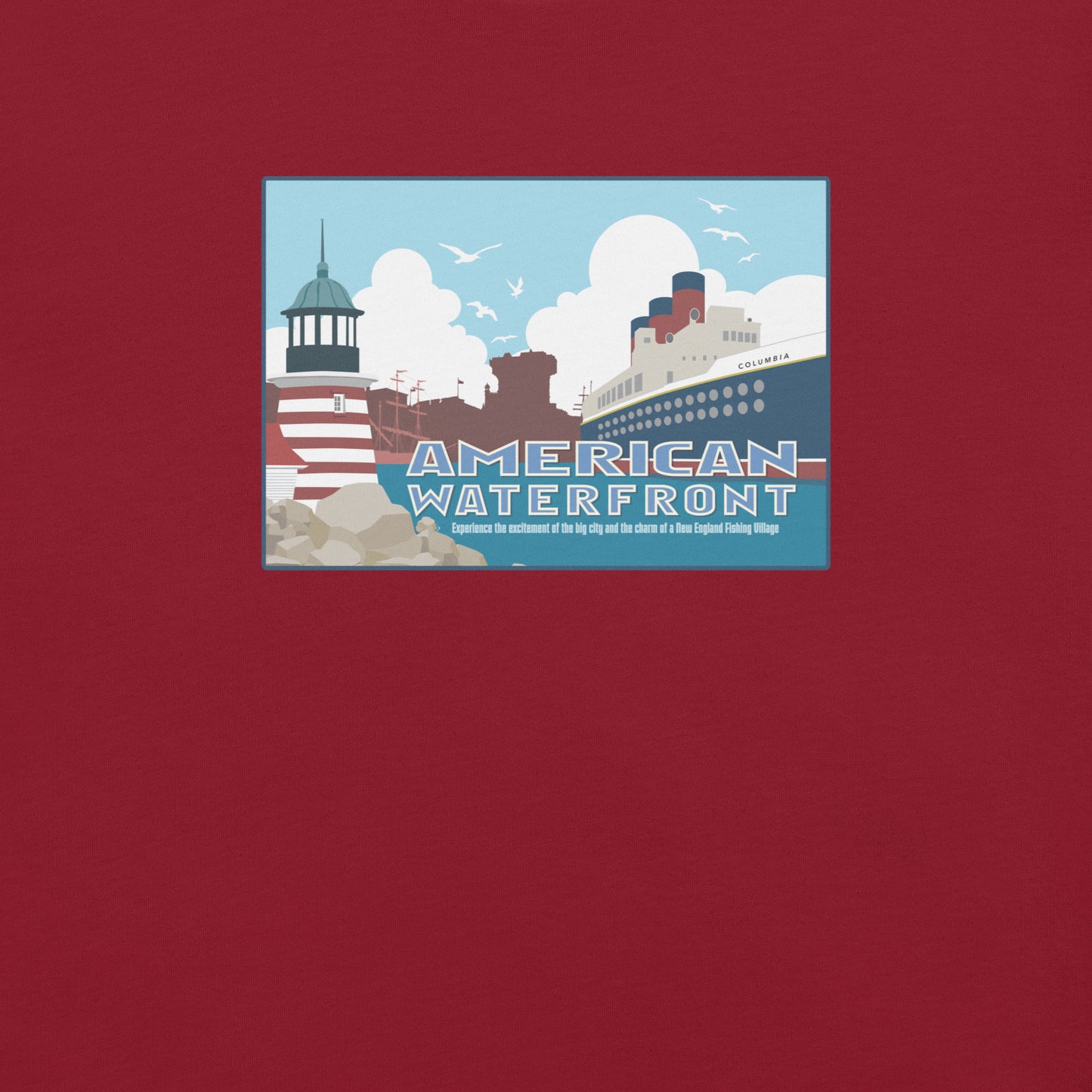 TDS AMERICAN WATERFRONT port title T-Shirt