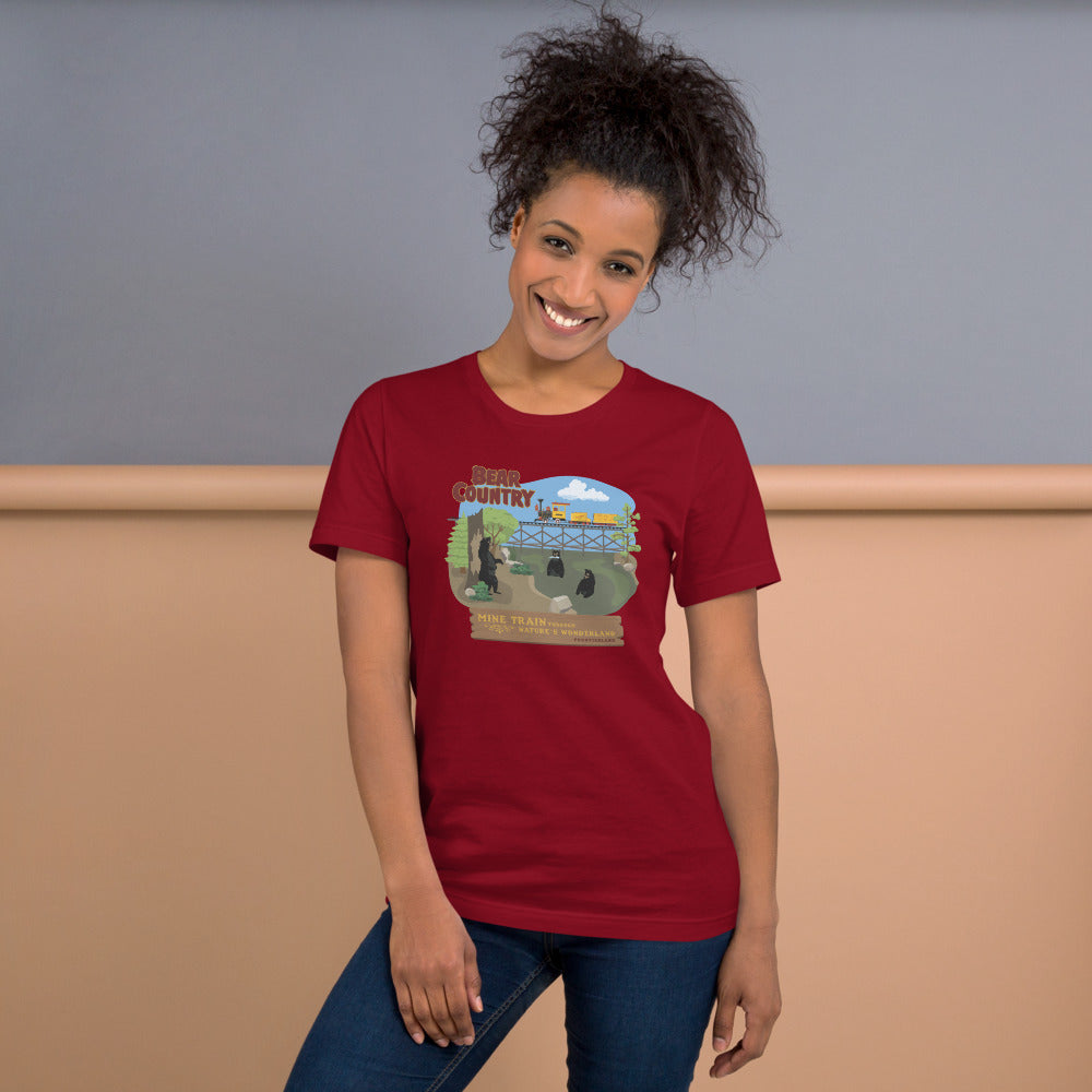 MINE TRAIN THROUGH NATURE'S WONDERLAND bear country T-Shirt