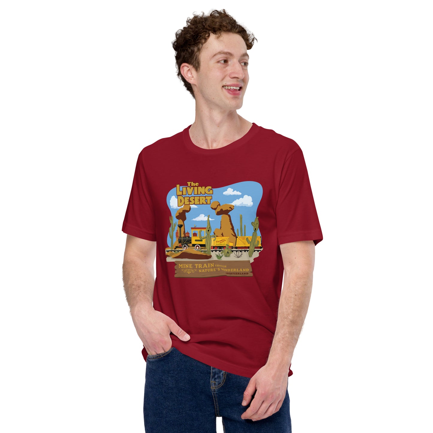 MINE TRAIN THROUGH NATURE'S WONDERLAND living desert T-Shirt