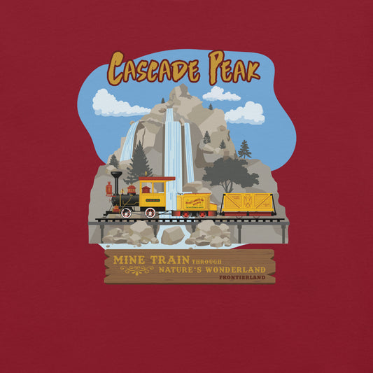 MINE TRAIN THROUGH NATURE'S WONDERLAND cascade peak T-Shirt