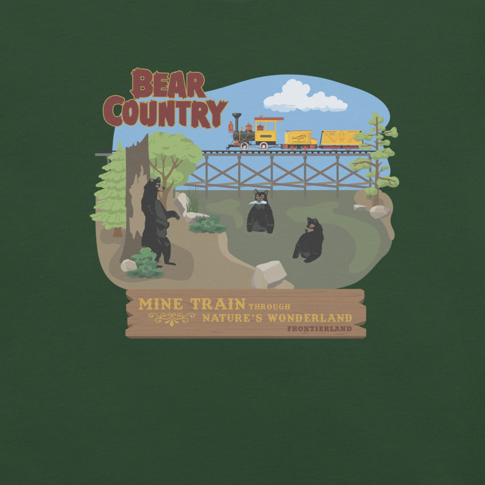 MINE TRAIN THROUGH NATURE'S WONDERLAND bear country T-Shirt