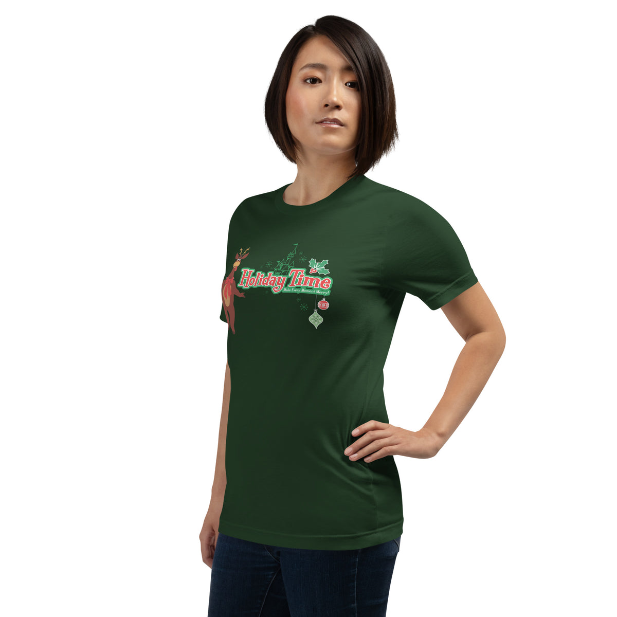 DL HOLIDAY TIME reindeer T-shirt