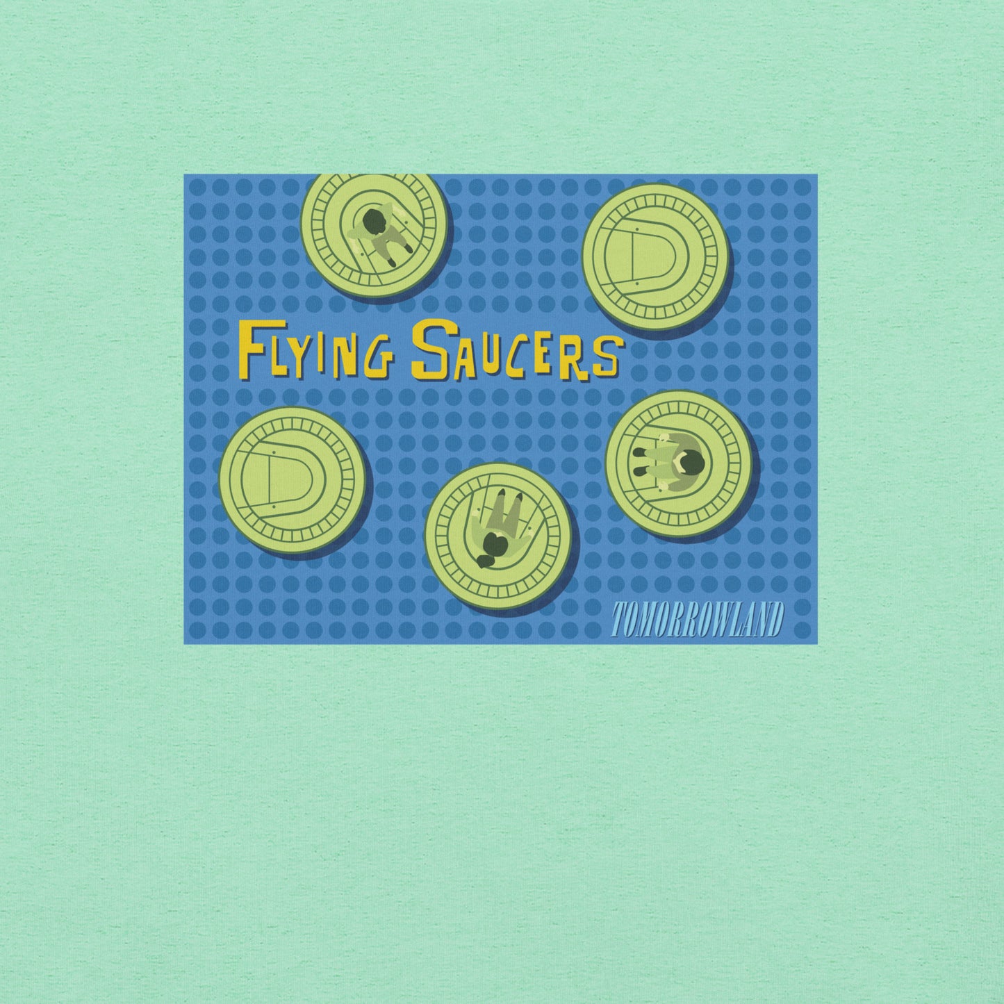 FLYING SAUCERS grid T-Shirt