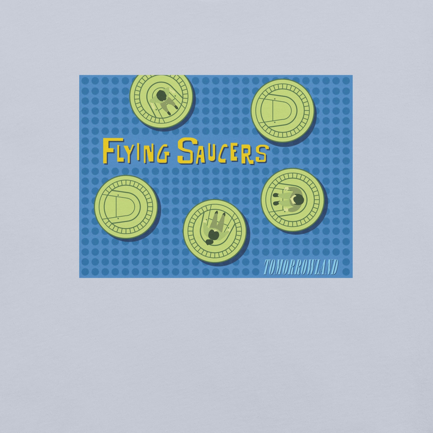 FLYING SAUCERS grid T-Shirt
