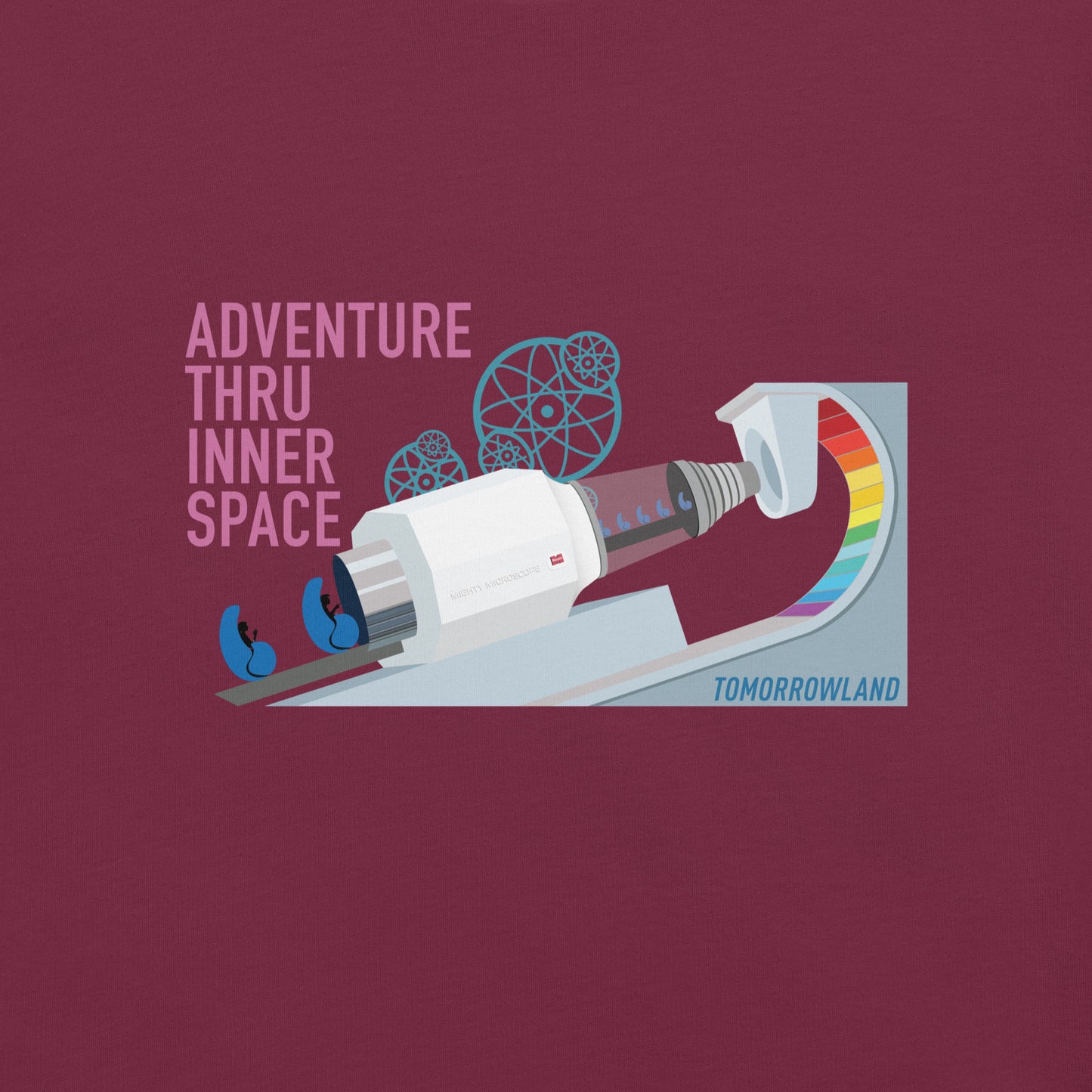 ADVENTURE THRU INNER SPACE microscope T-Shirt