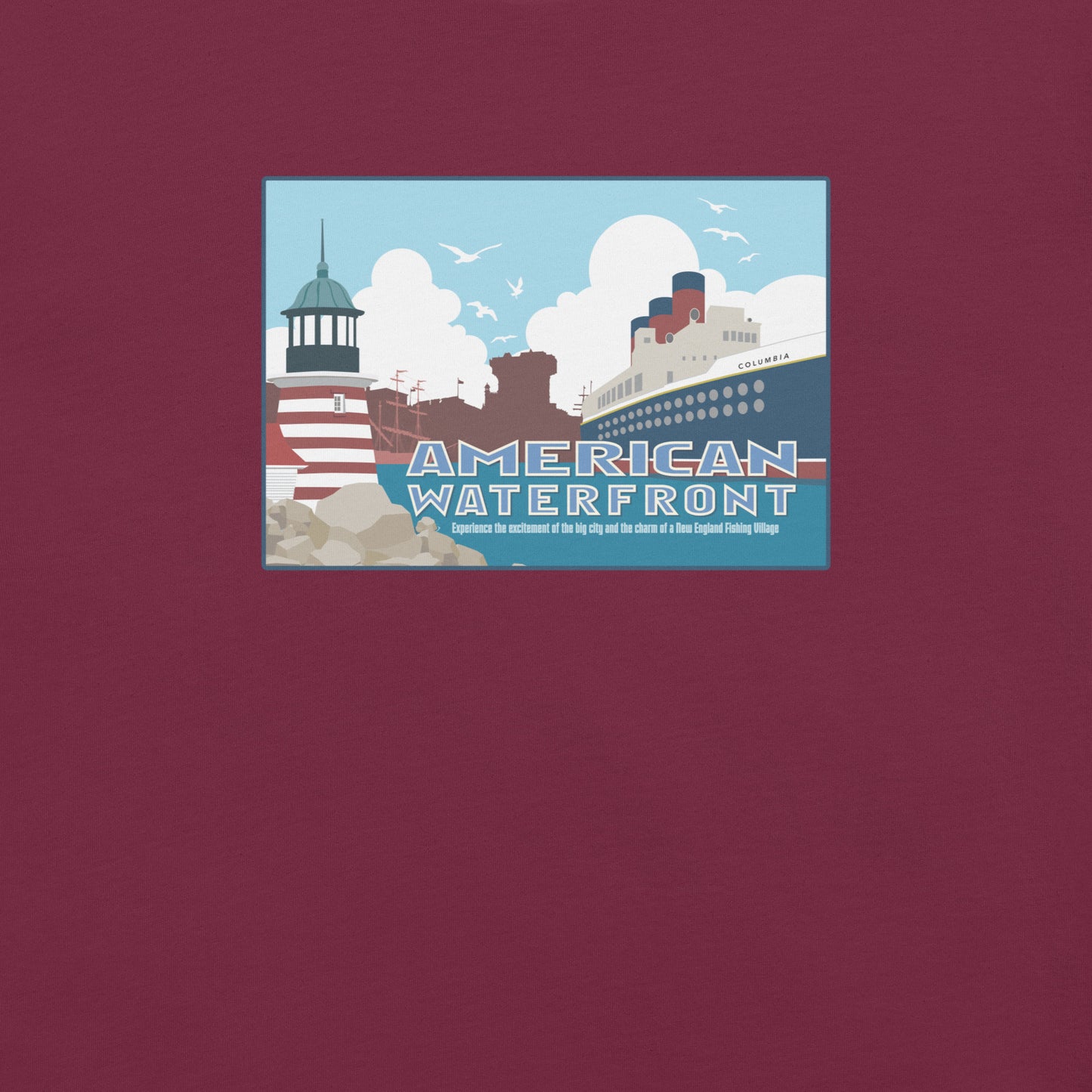 TDS AMERICAN WATERFRONT port title T-Shirt