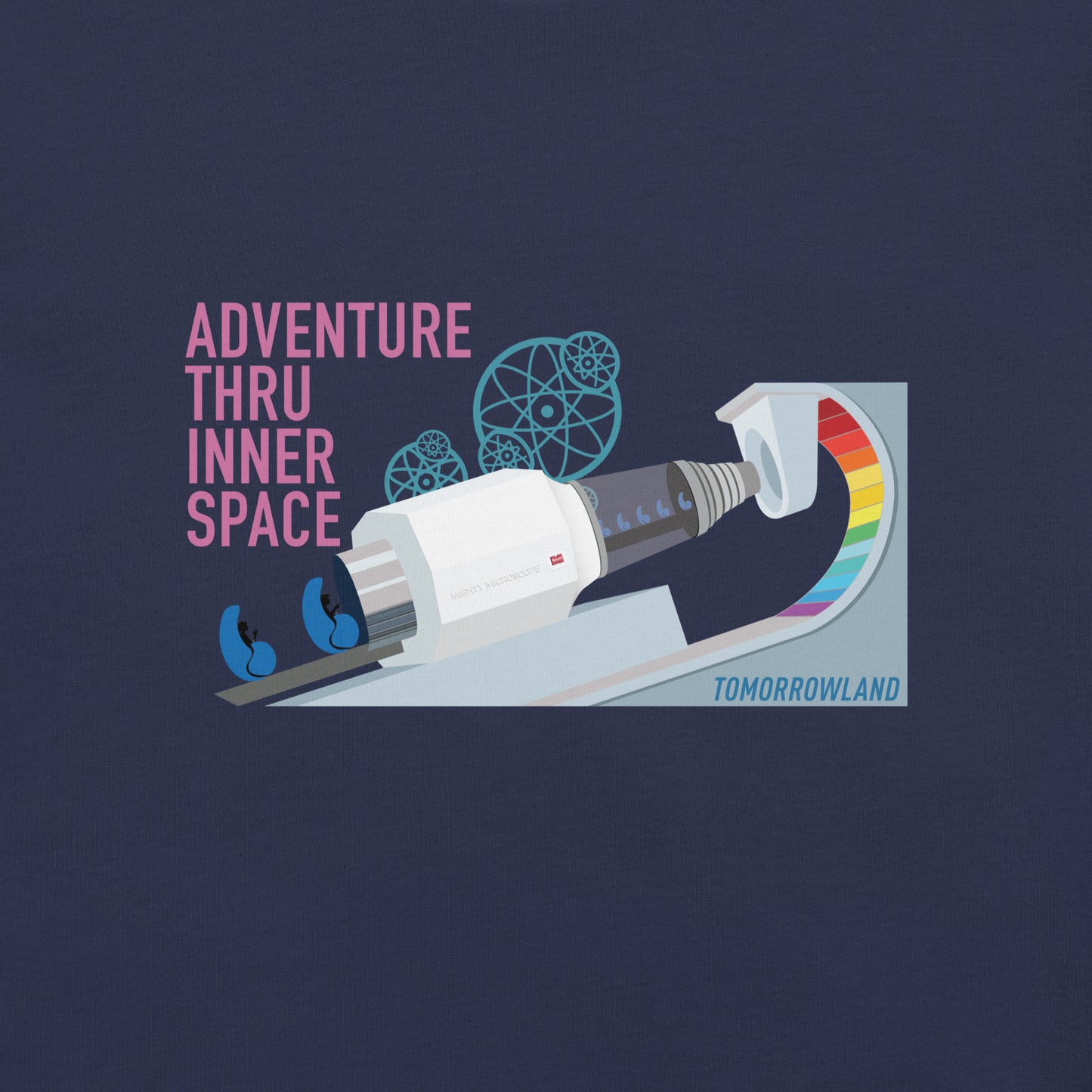ADVENTURE THRU INNER SPACE microscope T-Shirt