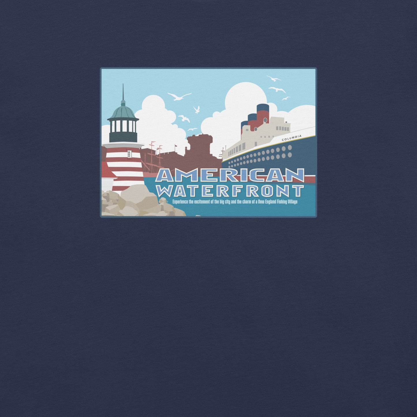 TDS AMERICAN WATERFRONT port title T-Shirt