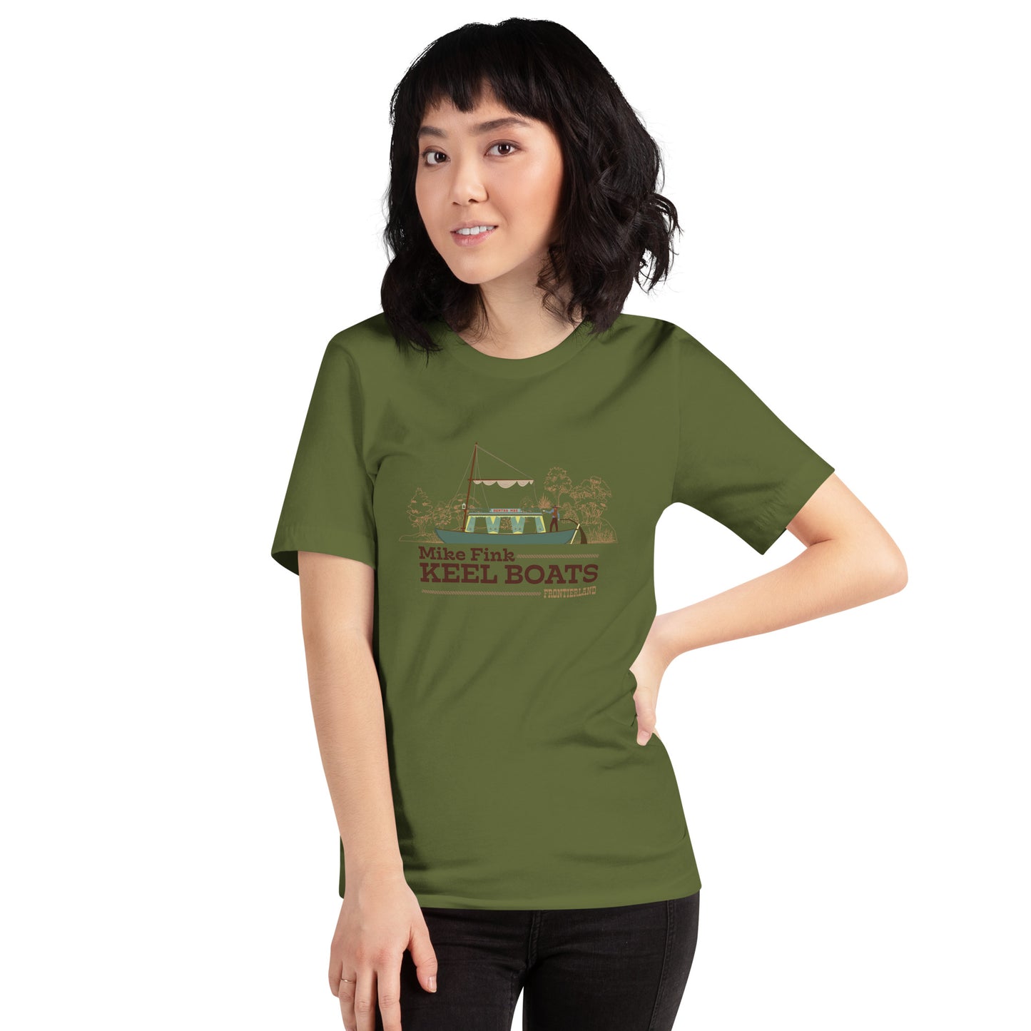 MIKE FINK KEEL BOATS scene T-Shirt