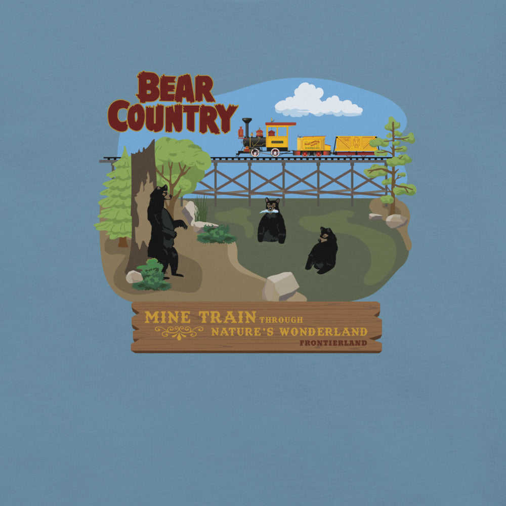 MINE TRAIN THROUGH NATURE'S WONDERLAND bear country T-Shirt