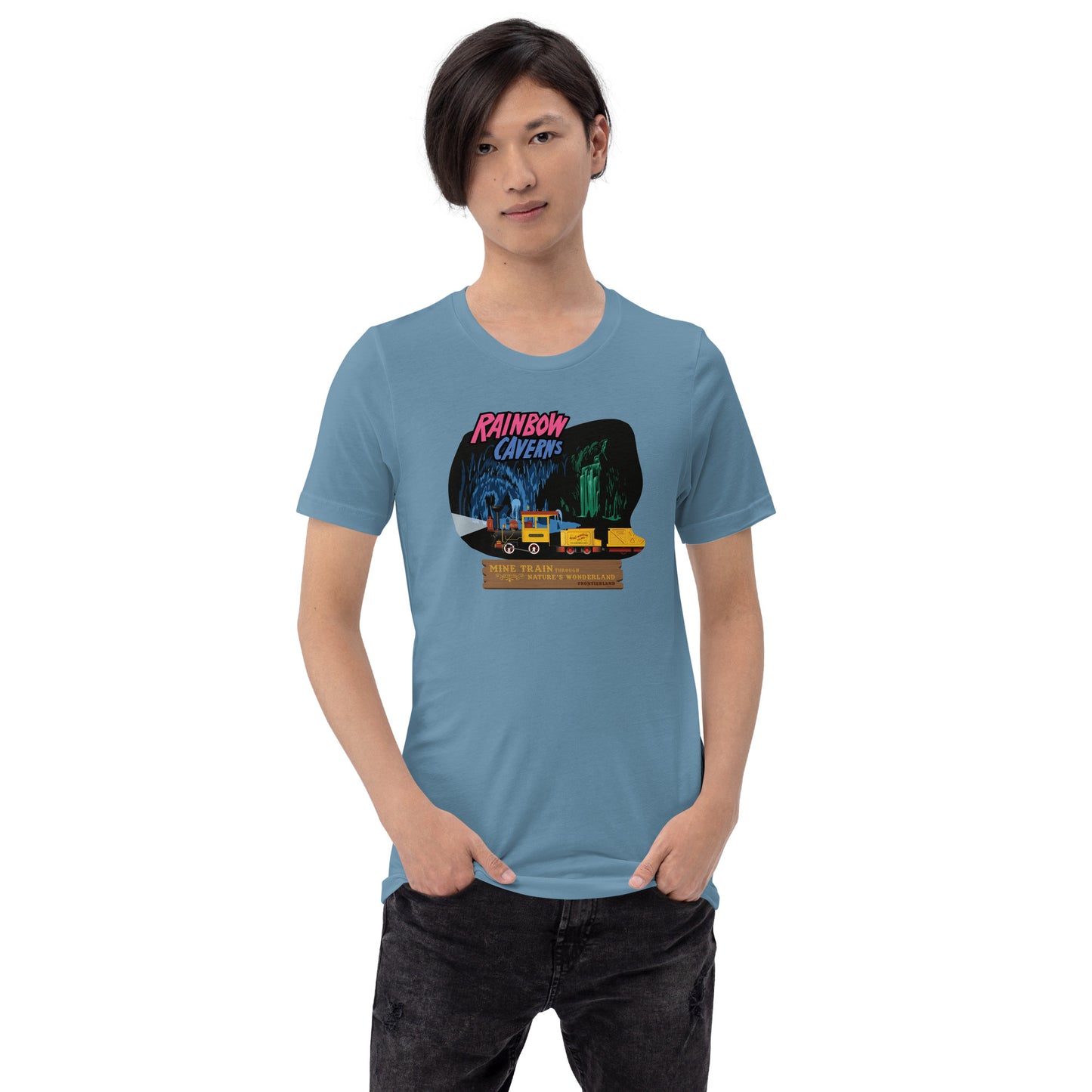 MINE TRAIN THROUGH NATURE'S WONDERLAND rainbow caverns T-Shirt