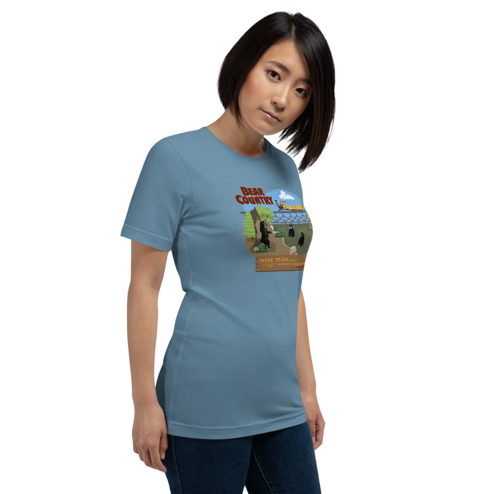 MINE TRAIN THROUGH NATURE'S WONDERLAND bear country T-Shirt