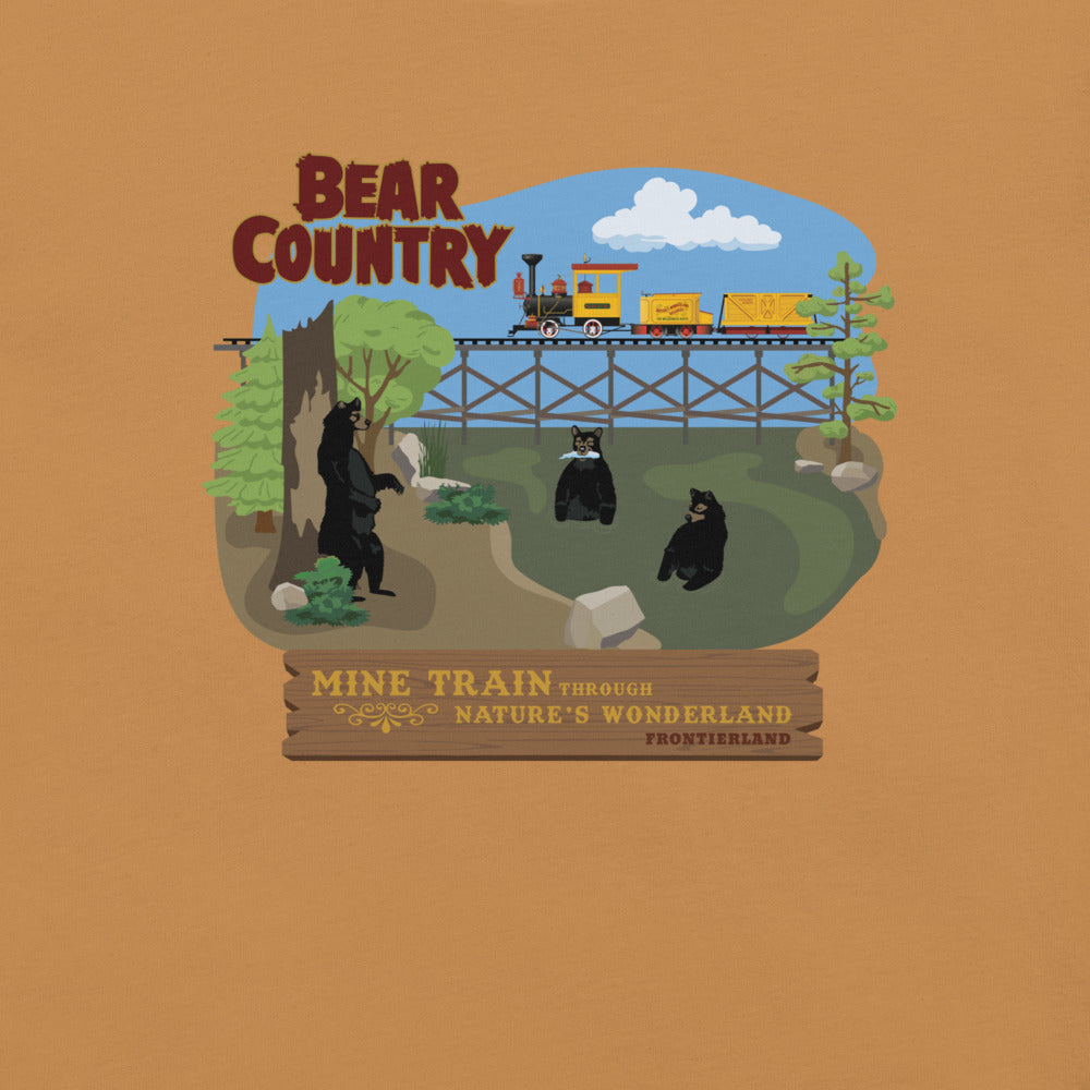 MINE TRAIN THROUGH NATURE'S WONDERLAND bear country T-Shirt