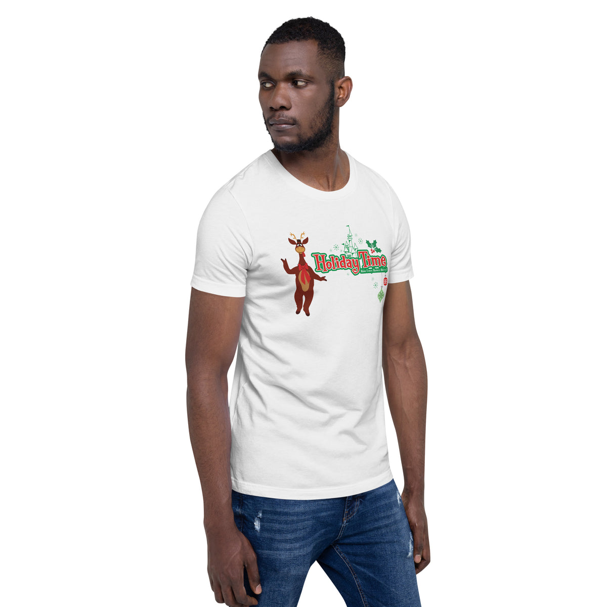 DL HOLIDAY TIME reindeer T-shirt