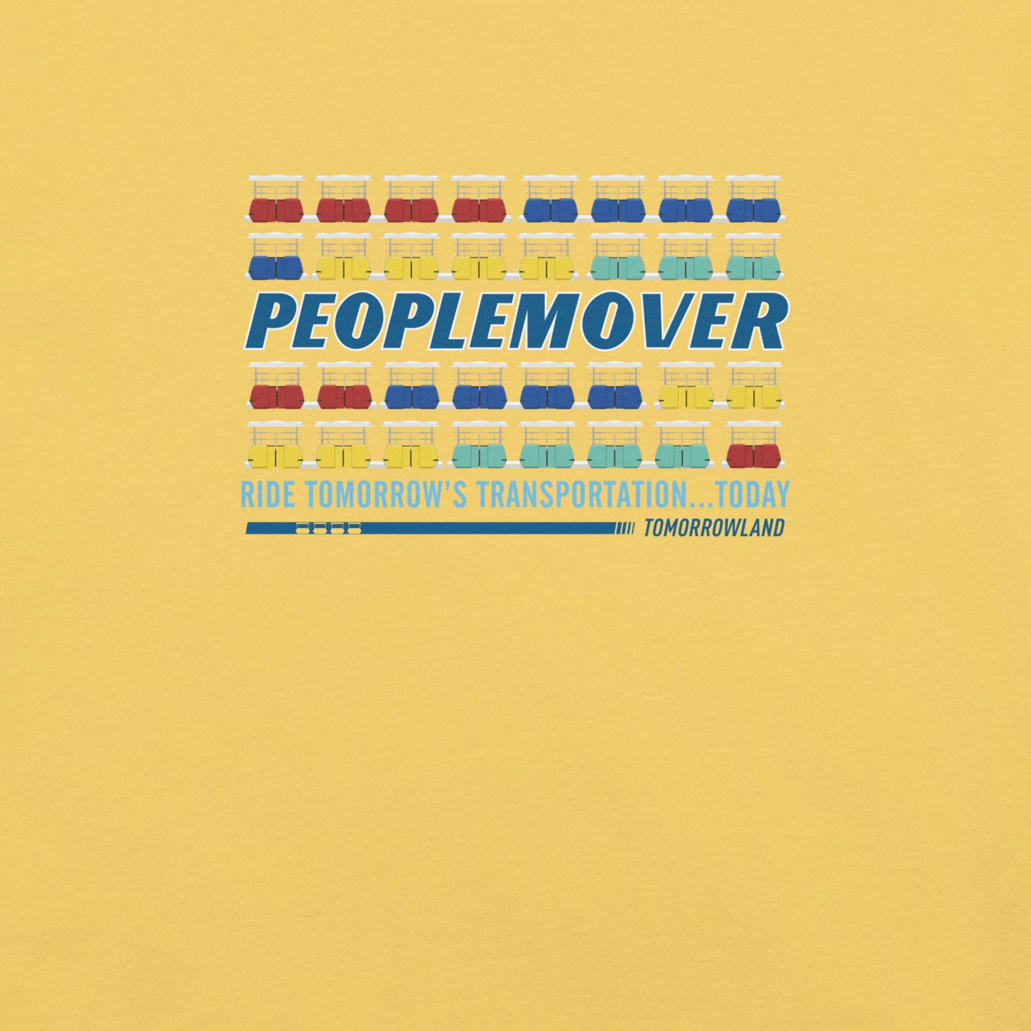 PEOPLEMOVER vehicles stacked T-Shirt