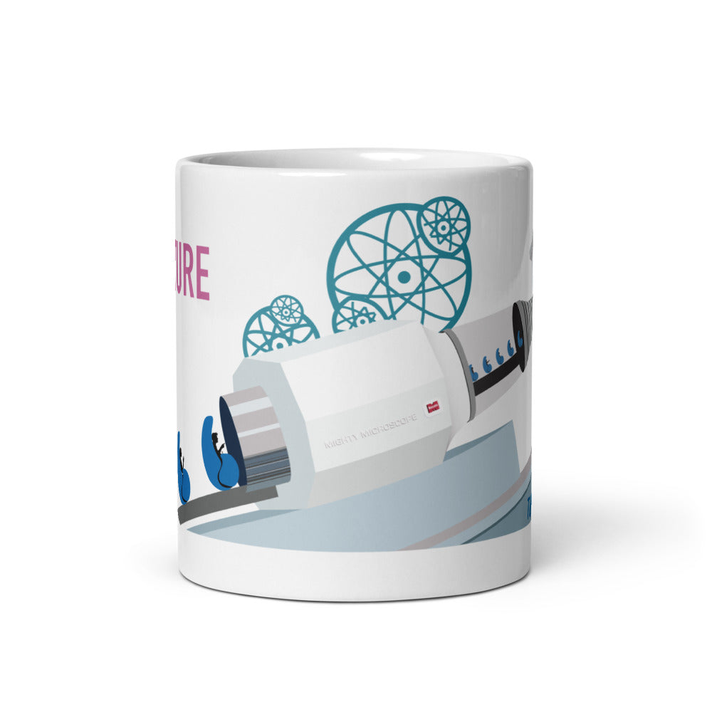 ADVENTURE THRU INNER SPACE microscope Mugs (3 sizes)