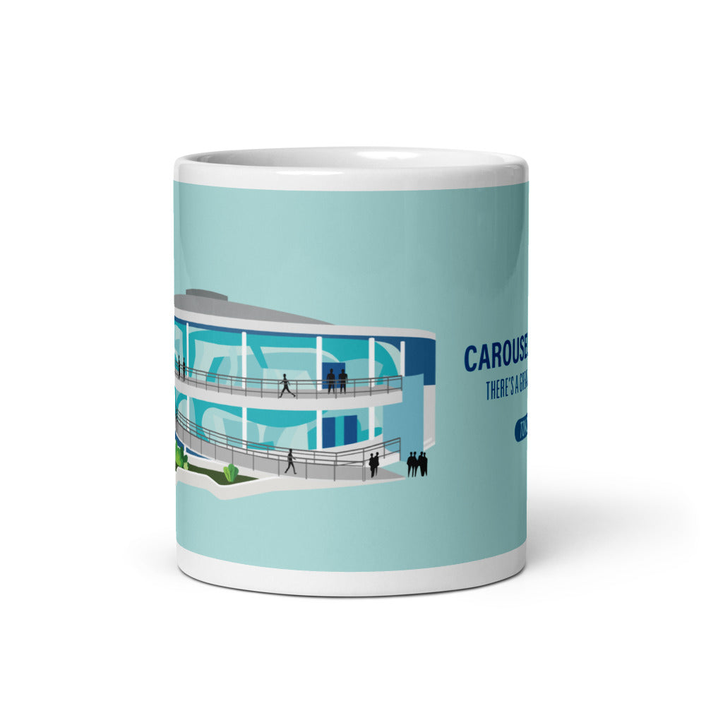 CAROUSEL OF PROGRESS building Mugs (3 sizes)