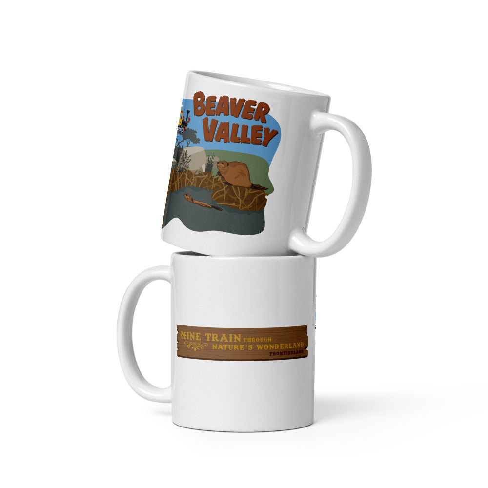 MINE TRAIN THROUGH NATURE'S WONDERLAND beaver valley Mugs (3 sizes)