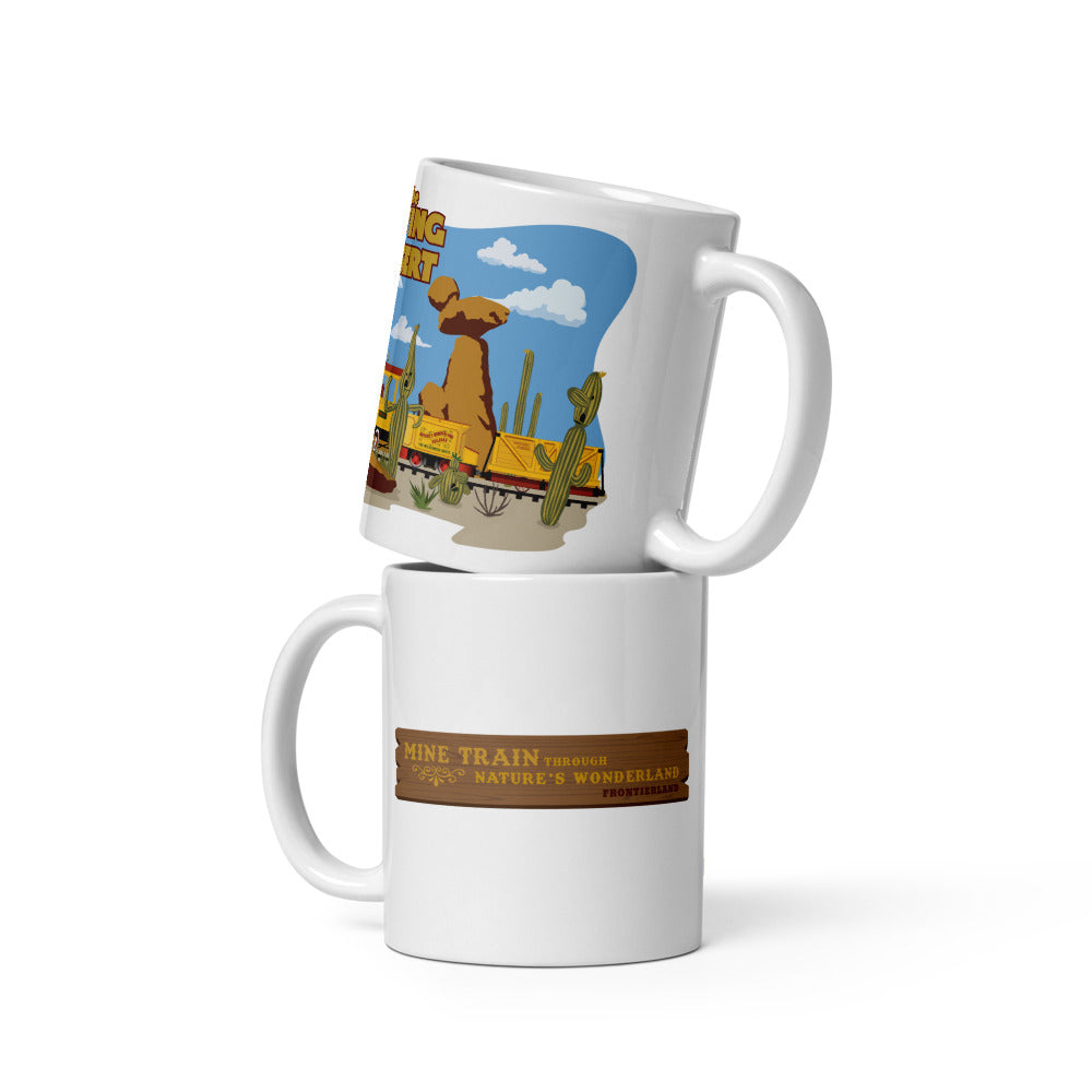 MINE TRAIN THROUGH NATURE'S WONDERLAND living desert Mugs (3 sizes)