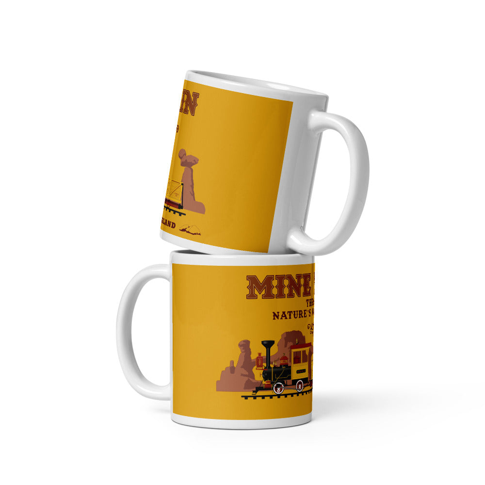 MINE TRAIN THROUGH NATURE'S WONDERLAND train Mugs (3 sizes)