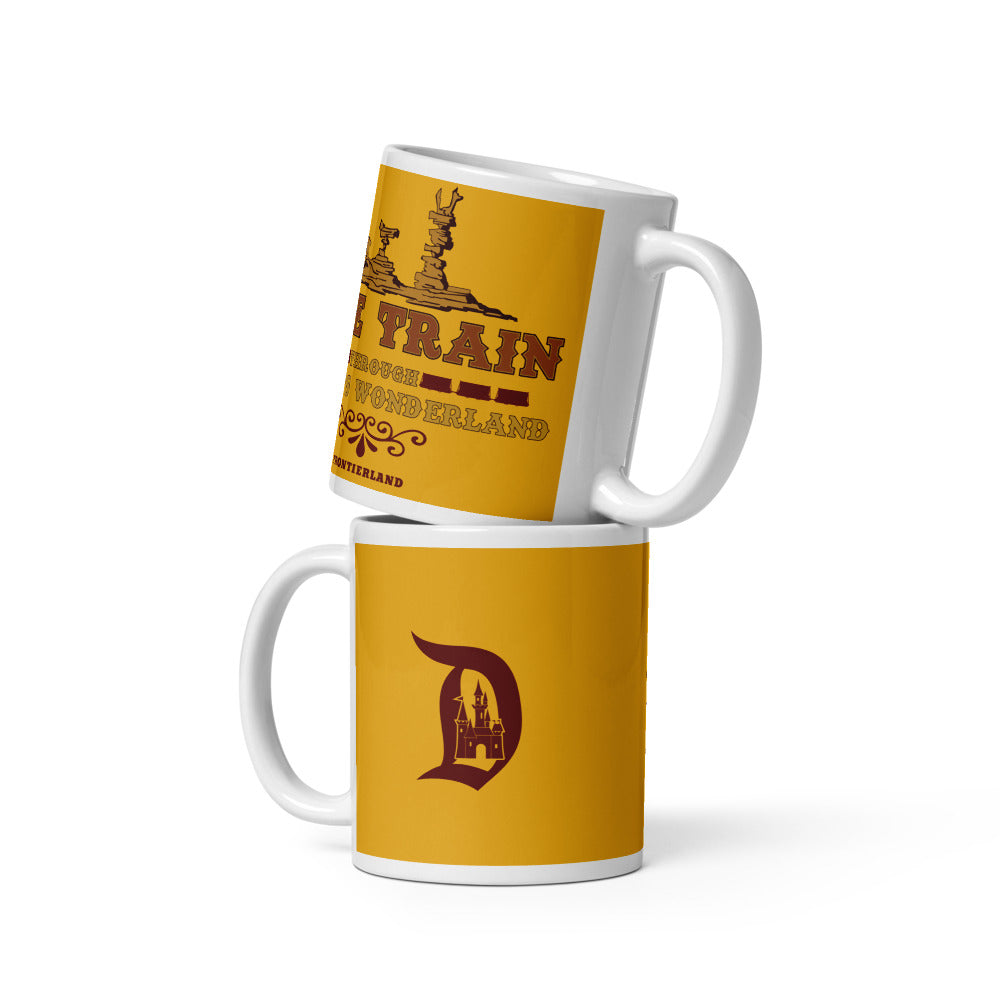 MINE TRAIN THROUGH NATURE'S WONDERLAND title Mugs (3 sizes)