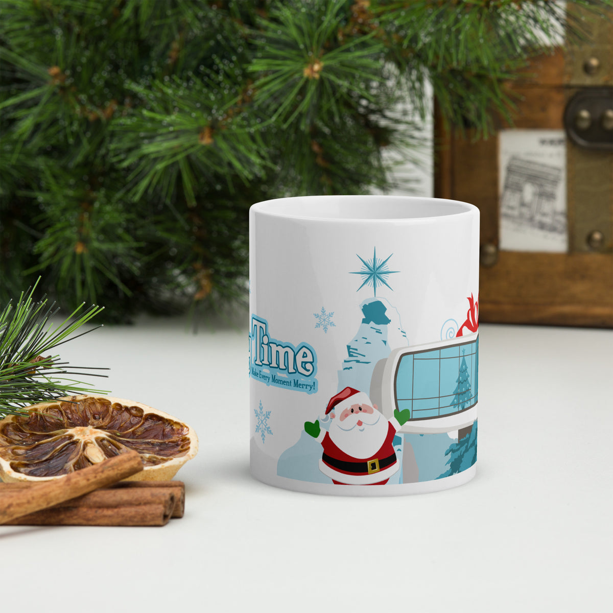 DL HOLIDAY TIME future house Mug