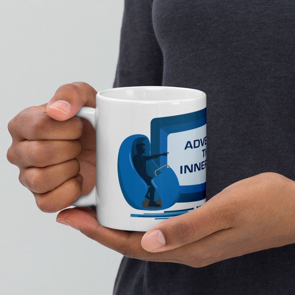 ADVENTURE THRU INNER SPACE sign Mugs (3 sizes)