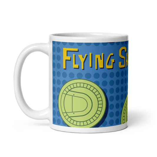 FLYING SAUCERS grid Mugs (3 sizes)