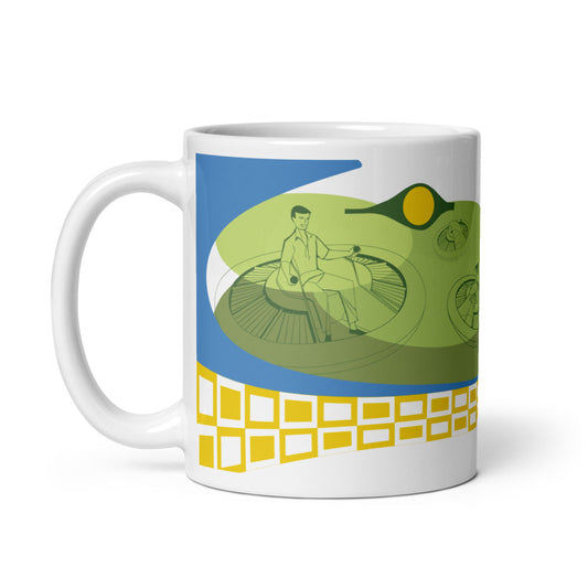 FLYING SAUCERS scene Mugs (3 sizes)