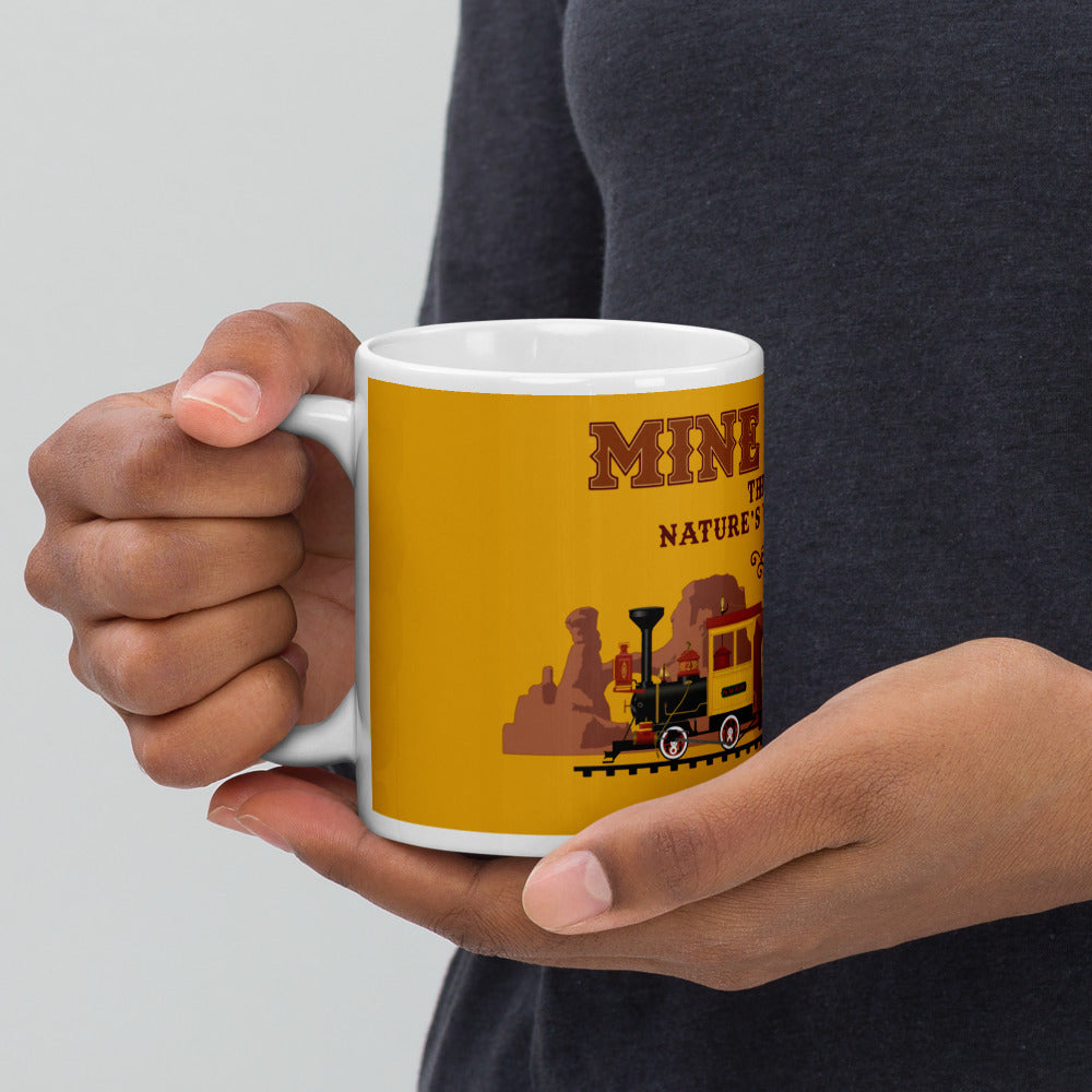 MINE TRAIN THROUGH NATURE'S WONDERLAND train Mugs (3 sizes)