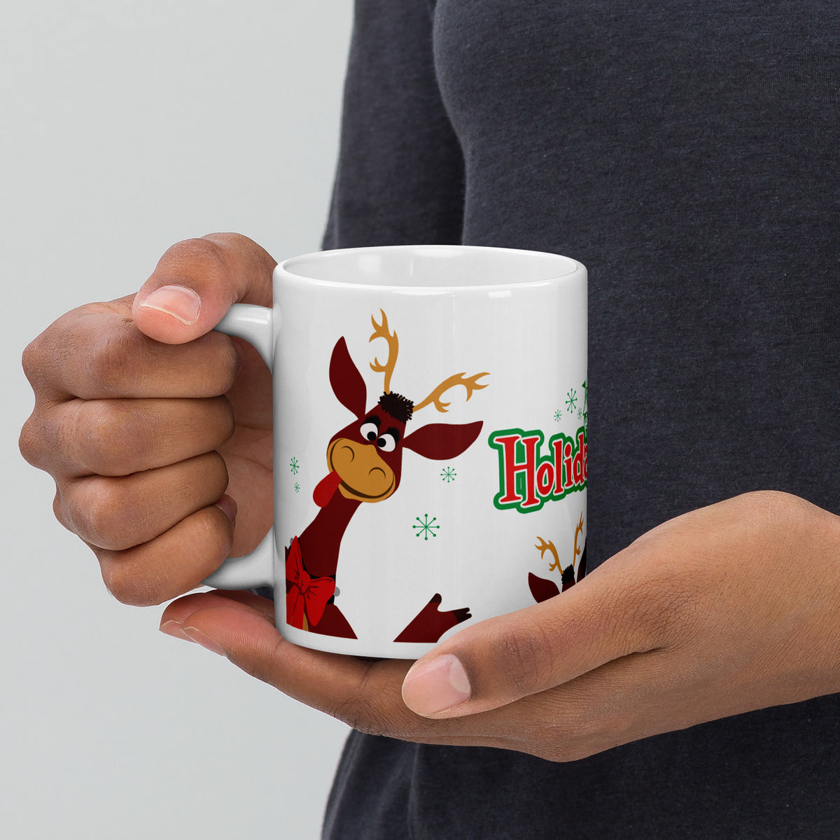 DL HOLIDAY TIME reindeer Mug