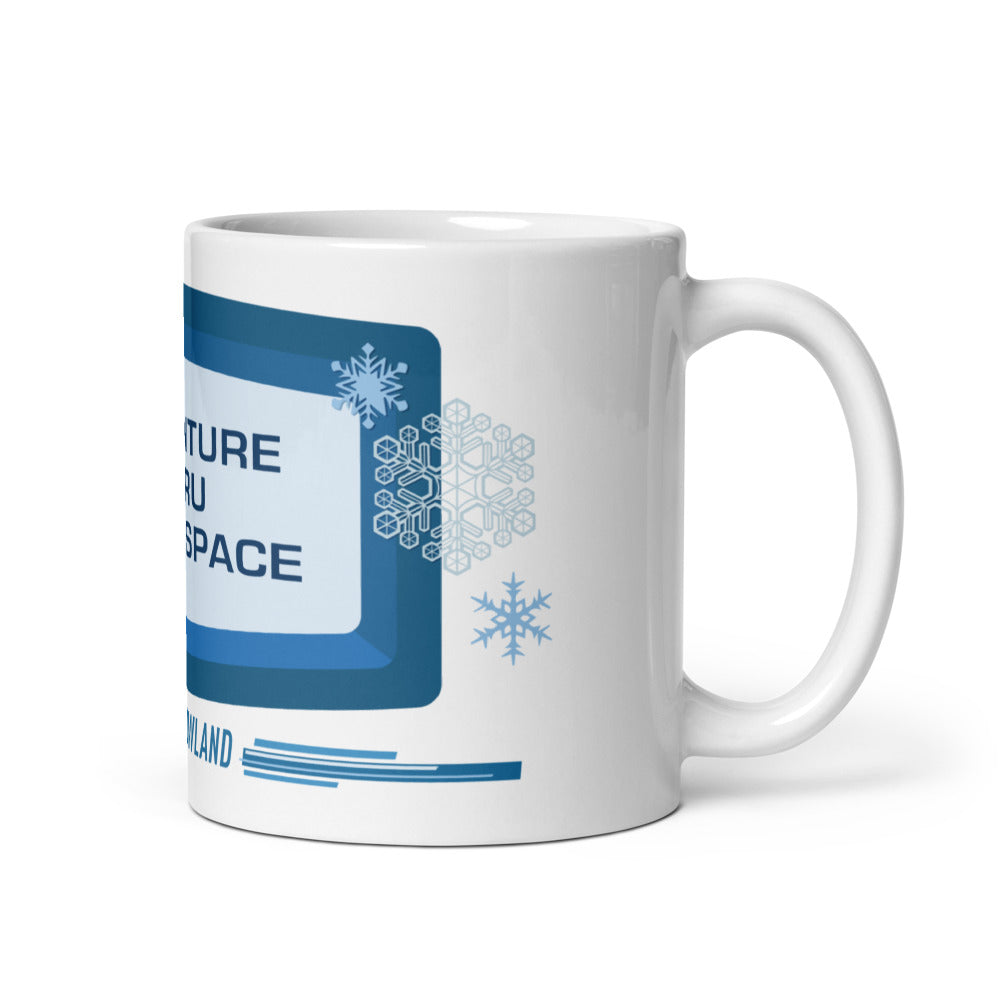 ADVENTURE THRU INNER SPACE sign Mugs (3 sizes)