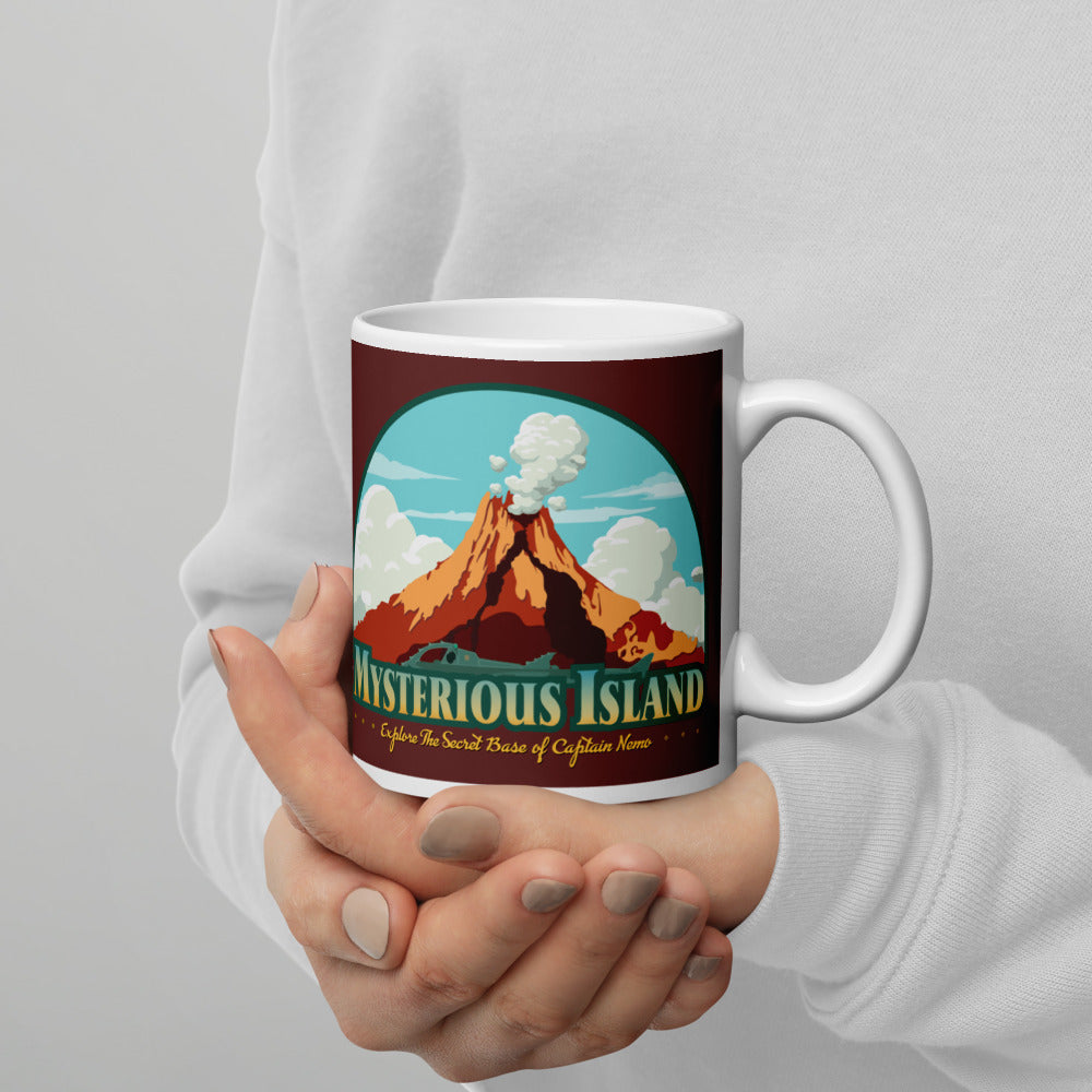 TDS MYSTERIOUS ISLAND port title Mugs (3 sizes)