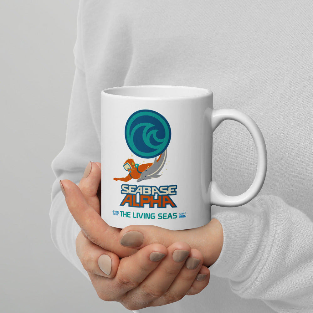 THE LIVING SEAS logo extract Mugs (3 sizes)